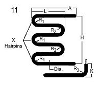 tubular heater bend formation