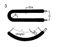 tubular heater bend formation