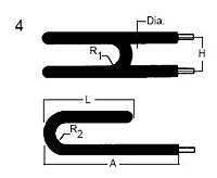 tubular heater bend formation