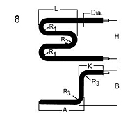 tubular heater bend formation